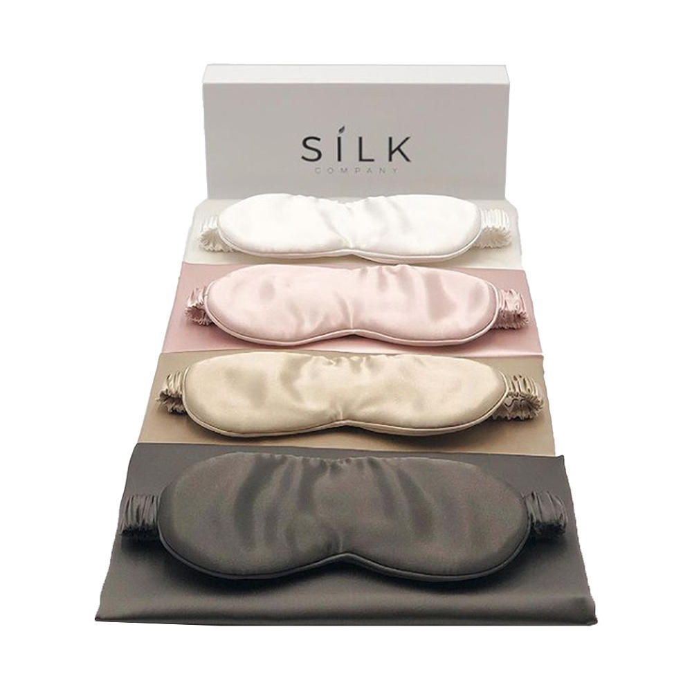 100% Mulberry silk sleeping mask comfortable super soft eye mask with adjustable strap