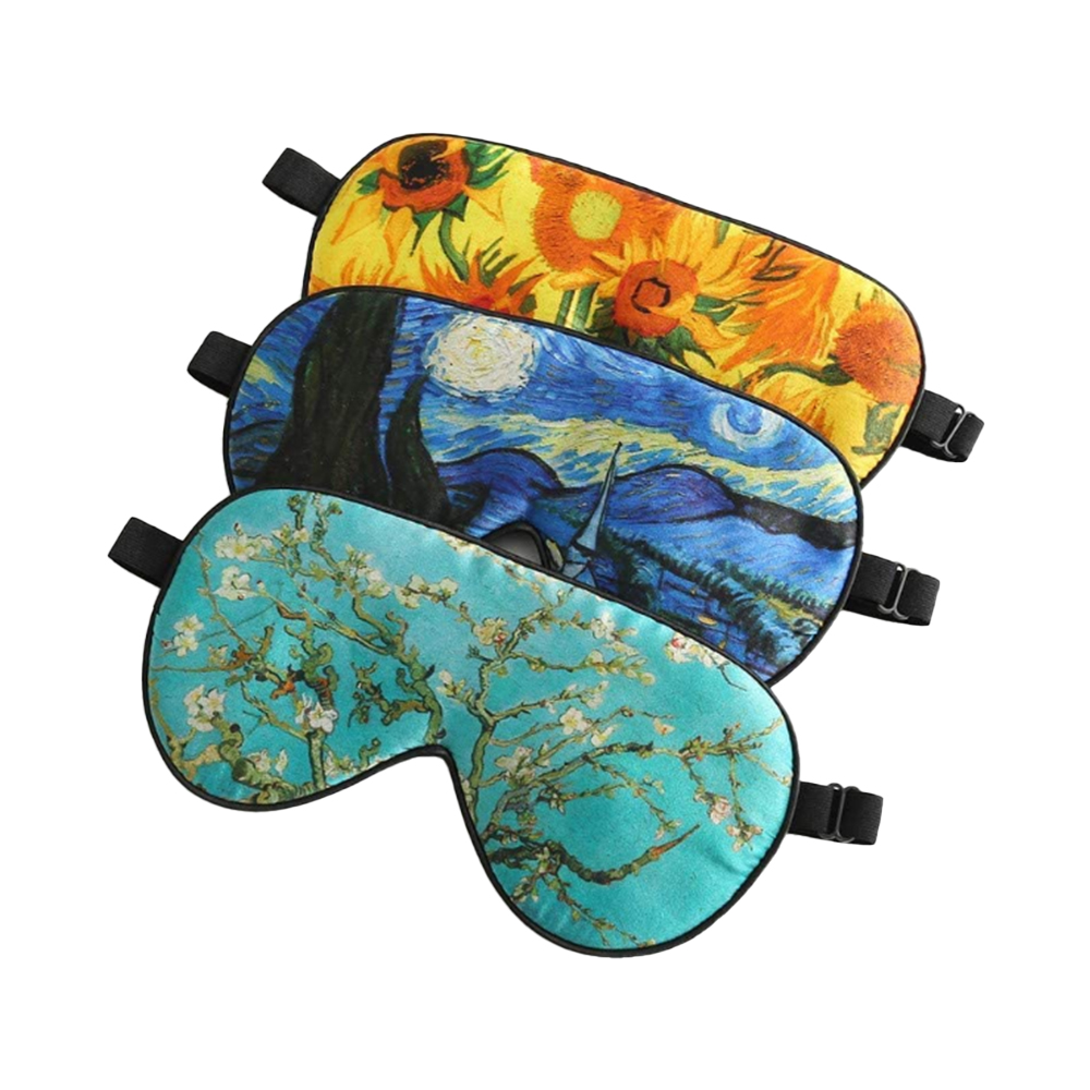 100% Silk sleep mask for women men comfortable blindfold eye mask with adjustable strap