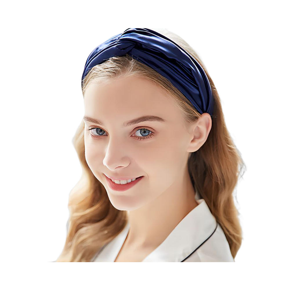 Satin headbands silky turban headband for women girls hair wrap accessory