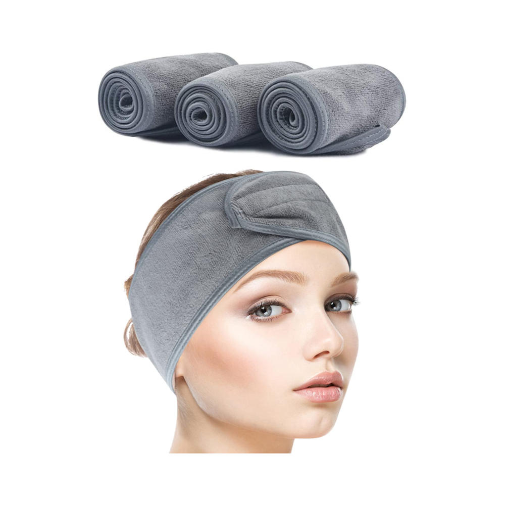 Sweat spa facial headband head wrap hair towel wrap non-slip stretchable washable makeup headband for face wash